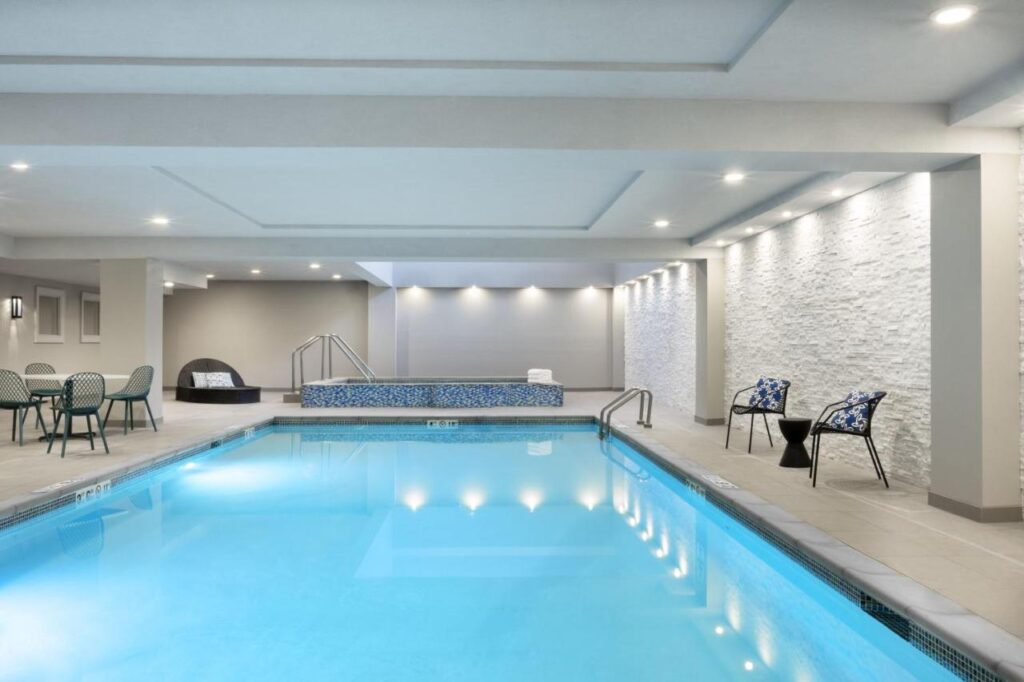 Pool amenity at The Warrior Hotel, Sioux City