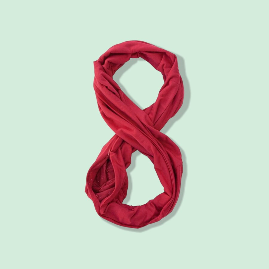 Color red Waypoint Goods Infinity Scarf