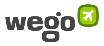 Wego logo, Skyscanner alternatives for flight booking.