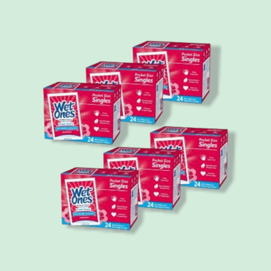 Boxes of Wet Ones Antibacterial Hand Wipes
