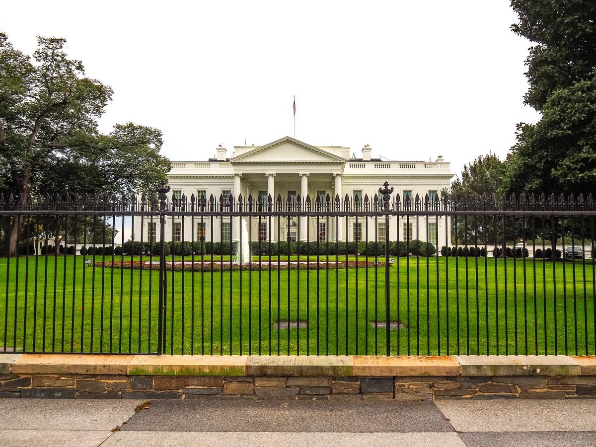 White House Washington DC, iconic presidential residence with North Portico