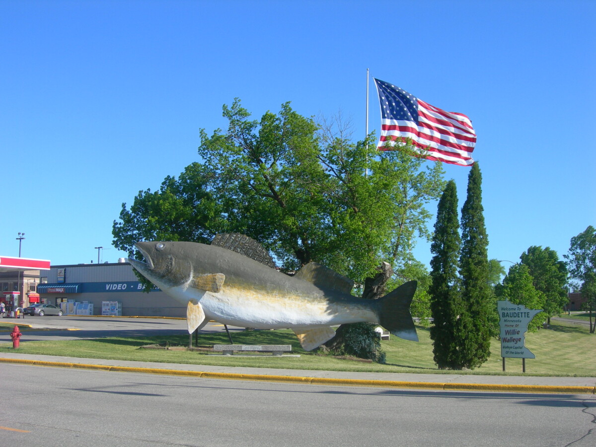 Willie the Walleye in Baudette, Minnesota