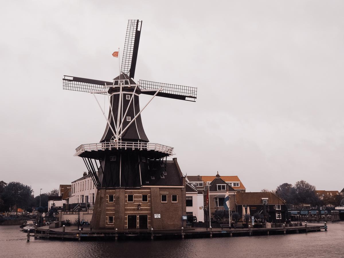 Windmill de Adriaan on Spaarne River, Haarlem