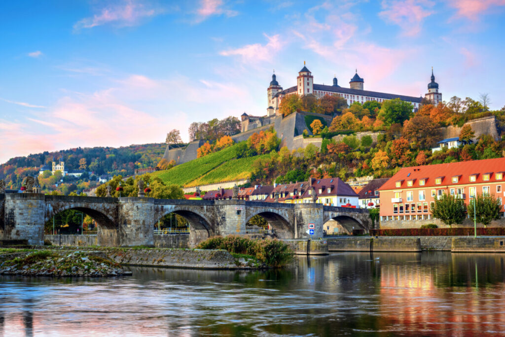 Marienberg Fortress and bridge in Würzburg, Germany