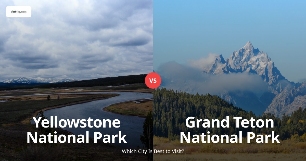 Yellowstone National Park vs Grand Teton National Park: Which Park to Visit in 2025? comparison - ViaTravelers Travel Guide
