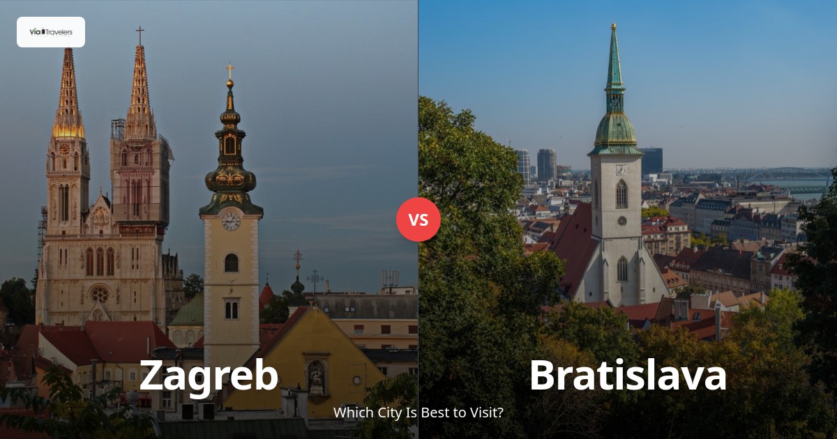 Zagreb vs Bratislava: Which City is Better to Visit in 2025? comparison - ViaTravelers Travel Guide