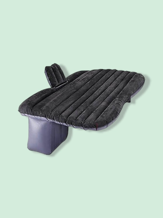 ZAIJH Car Travel Inflatable Mattress Air Bed in color black