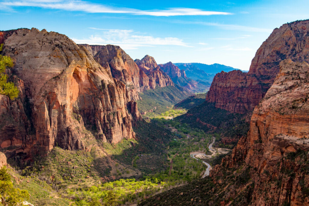 Angels Landing during summer in Zion National Park