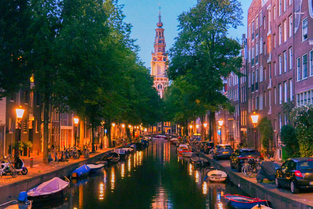 Zuiderkerk at Night from Staalmeesterbrug, Amsterdam
